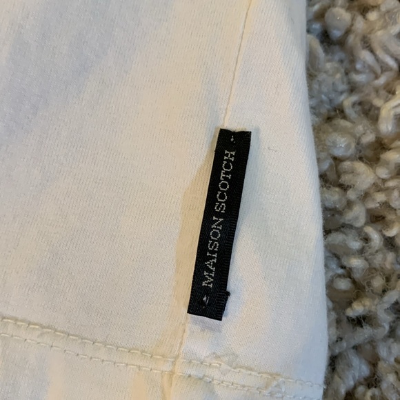 Masion Scotch White T-Shirt - Picture 3 of 9
